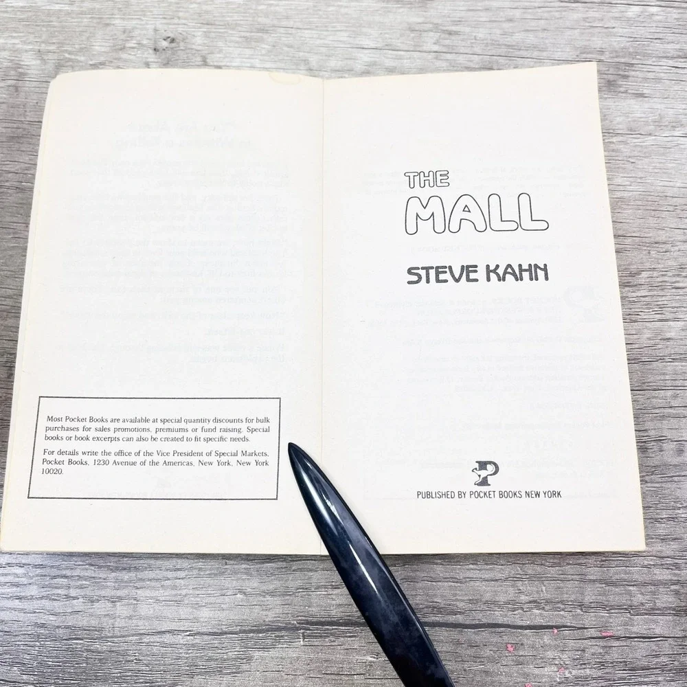 The Mall By Steve Kahn‎ 1983 Vintage Paperback Horror 1980s Mall Slaughter